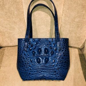 Authentic Crocodile skin electric blue brand new tote bag!
